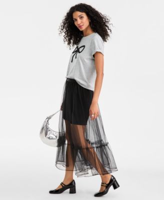 Women's Tulle Overlay Skirt, Macy's Exclusive
