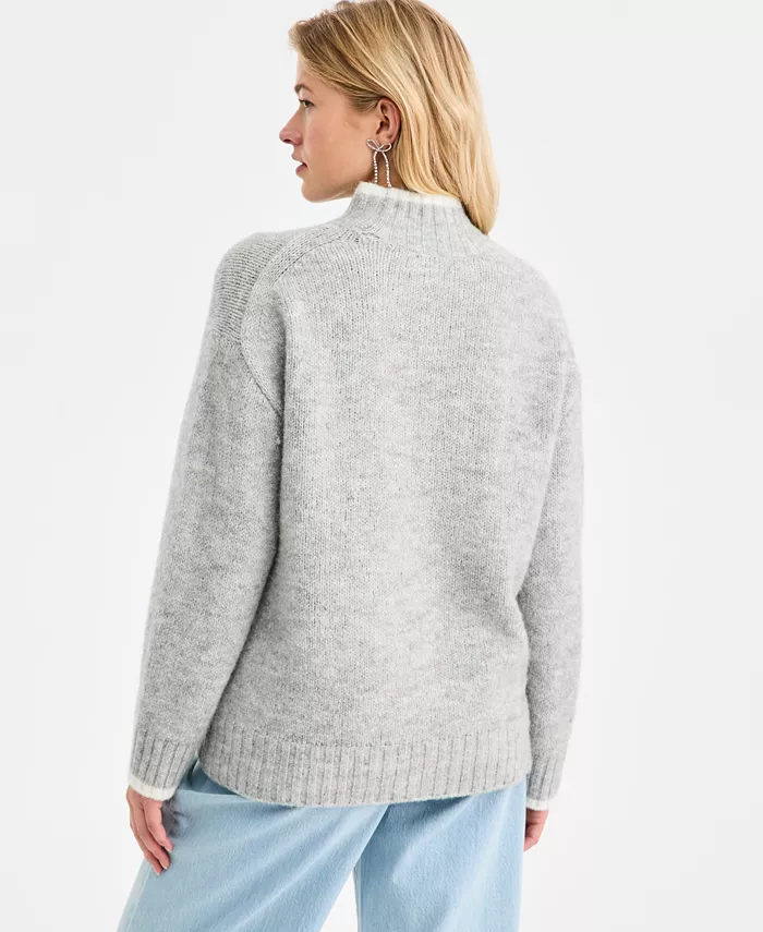 Women's Long-Sleeve Mock-Neck Sweater - thumbnail 7