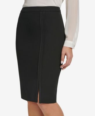 Women's Tuxedo Stripe Pencil Skirt
