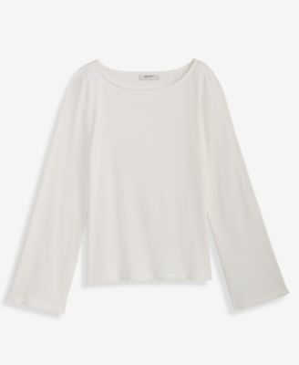 Women's Knit Boat-Neck Bell-Sleeve Top, Macy's Exclusive