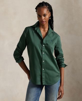 Women's Classic-Fit Cotton Twill Shirt
