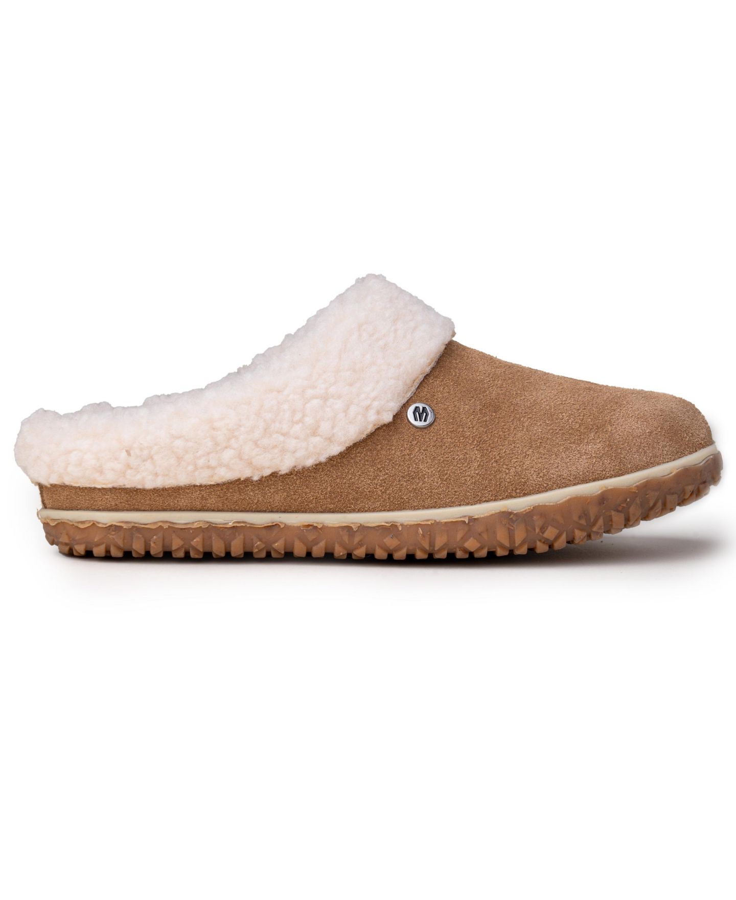 Женские тапочки Minnetonka Spruce Suede Berber Lined Slippers, цвет: Коричный — фото 9
