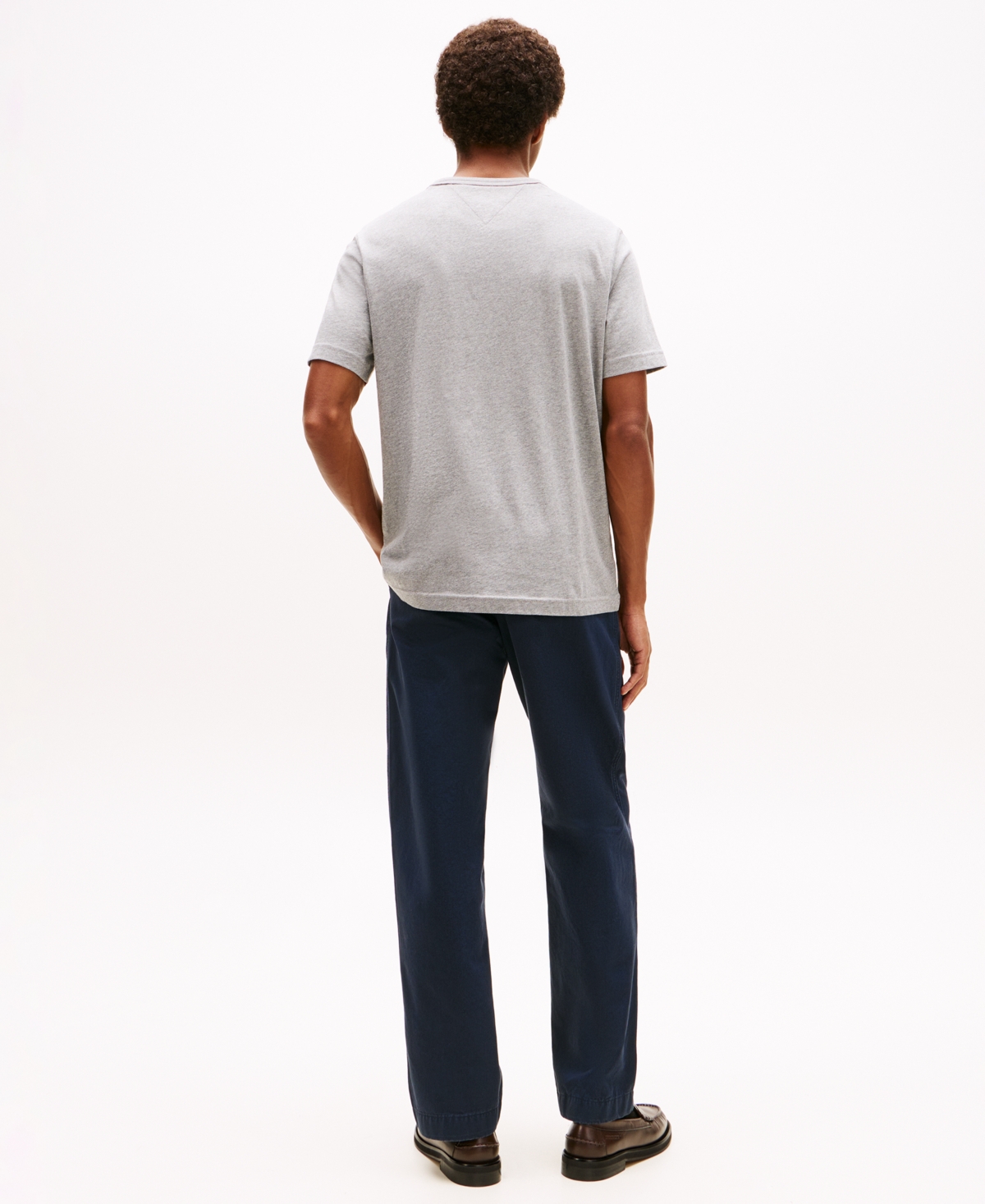 Tommy Hilfiger Men's Small Crest Outline T-shirt In Gray