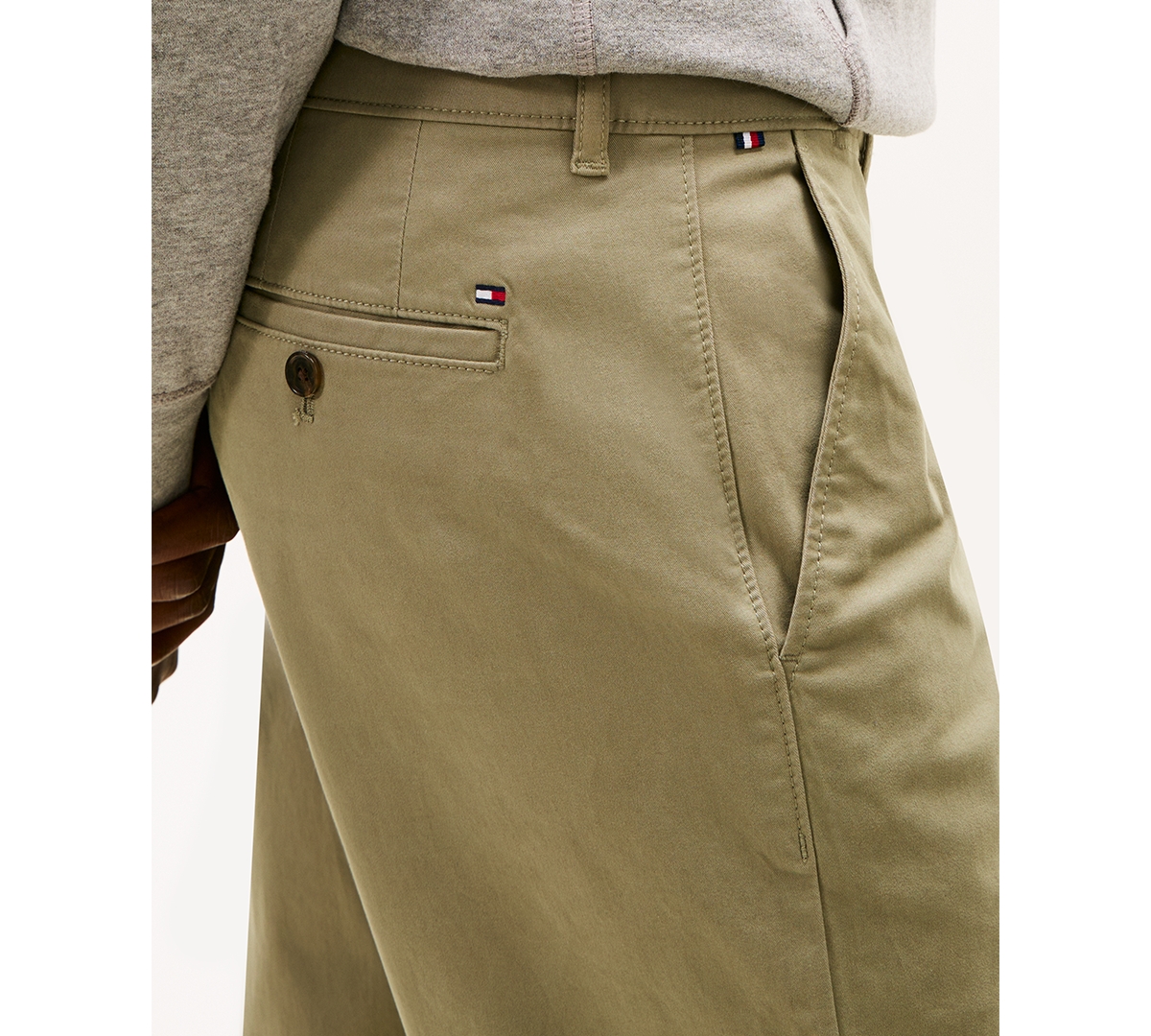 Tommy Hilfiger Men's Th Flex Stretch Regular-fit Chino Pant In Neutral