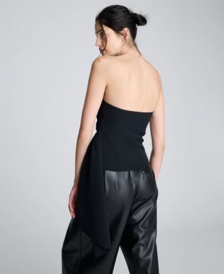 Women's Drape Front Bustier Top