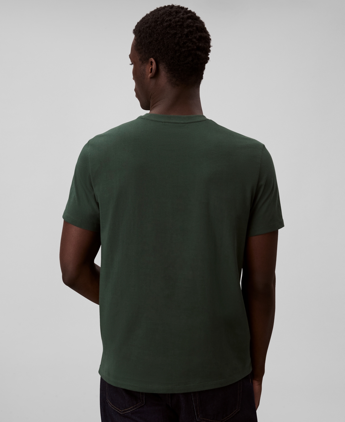 Calvin Klein Men's Solid Crewneck T-shirt In Brown