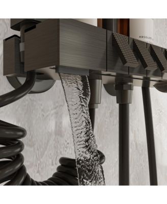 Tub Spout, Hand Shower, Bidet Sprayer Smart Temperature Display Thermostatic Shower System Shower Combo Set