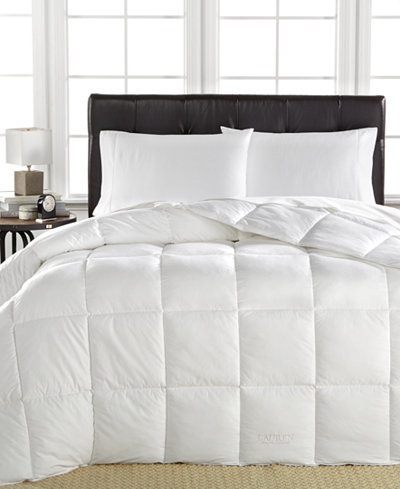 Lauren Ralph Lauren Overfilled Down Alternative Comforters, AAFA™ Certified Hypoallergenic, 100% Cotton Sateen Cover