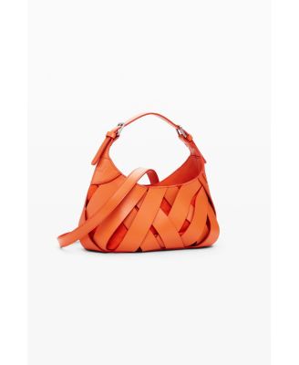 Women's Medium braided faux leather bag