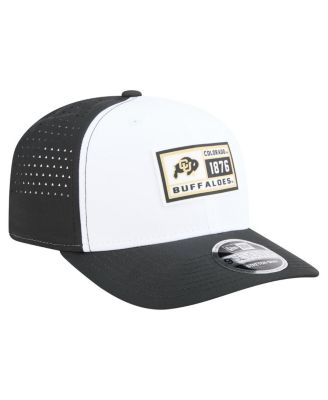 Men's White/Black Colorado Buffaloes Perforated Patched 9SEVENTY Adjustable Hat