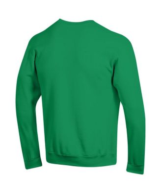 Men's Green Notre Dame Fighting Irish Basic Arch Fleece Pullover Sweatshirt