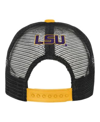 Big Boys and Girls Purple/Cream LSU Tigers Modern Fan Trucker Adjustable Hat