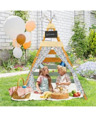 Kids Triangle Play Tent Foldable Playhouse Creative Hideaway Fort for Boys and Girls
