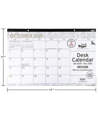 Desk Pad Calendar 11x17"
