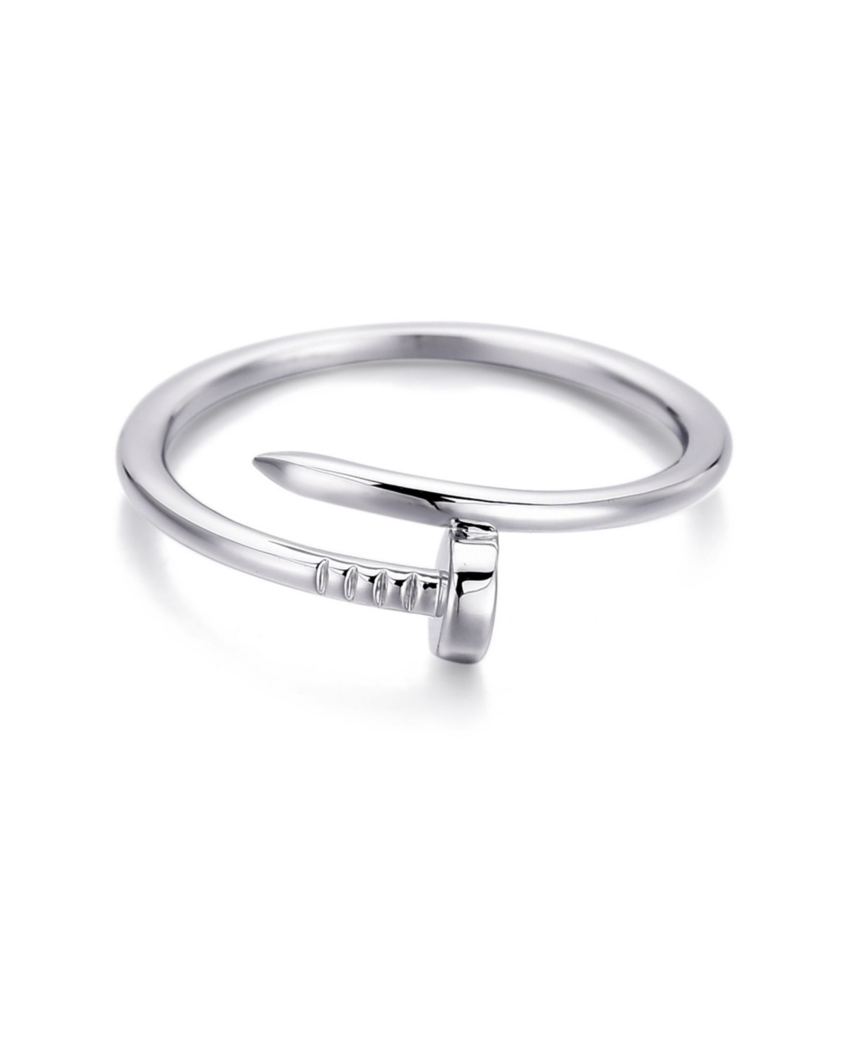 Adornia Silver Nail Ring In Silver