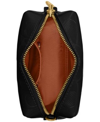 Boxed Essential Mini Patent Signature Cosmetic Pouch