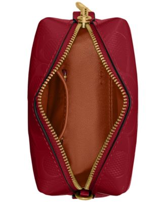 Boxed Essential Mini Patent Signature Cosmetic Pouch