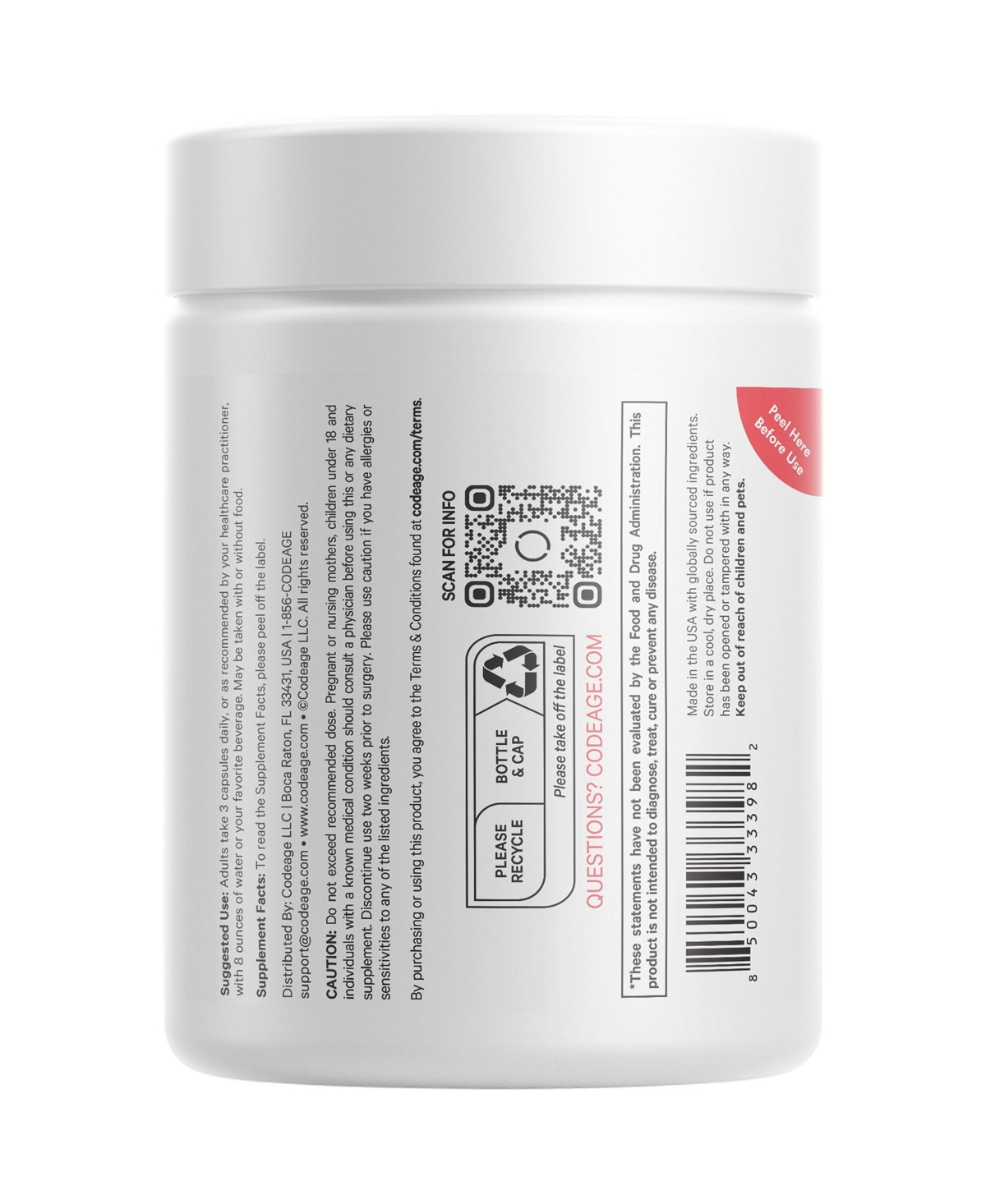 Codeage Multivitamin Performance Elite Max Supplement