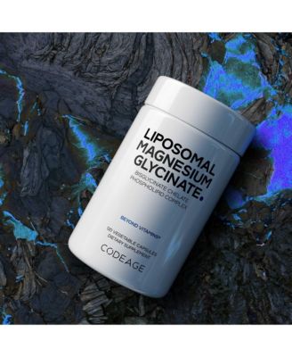 Liposomal Magnesium Glycinate Supplement - Magnesium Bisglycinate Pills - BioPerine Black Pepper - Liposomal Delivery - Non-GMO, Gluten-Free Mineral - 120 Capsules