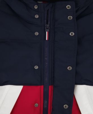 Toddler and Little Boys' 2T-7 Color Block Puffer Jacket