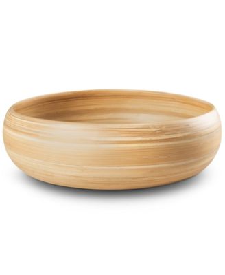 Lexa Collection 12" Bamboo Fruit Bowl