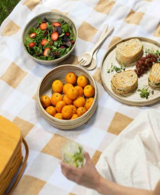 Lexa Collection 12" Bamboo Fruit Bowl