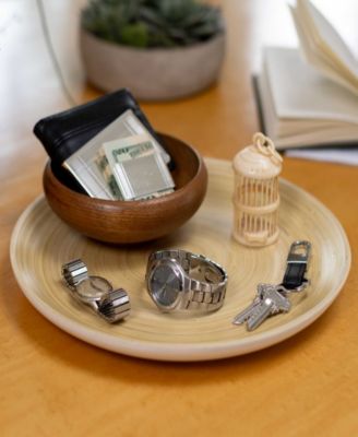 Lexa Collection 12 in Bamboo Serving Tray Set