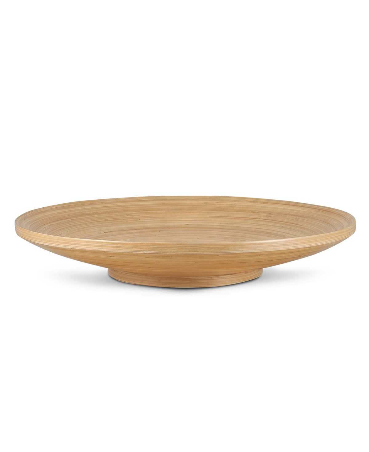Joyce Chen Lexa Collection 12" Footed Plate In Brown
