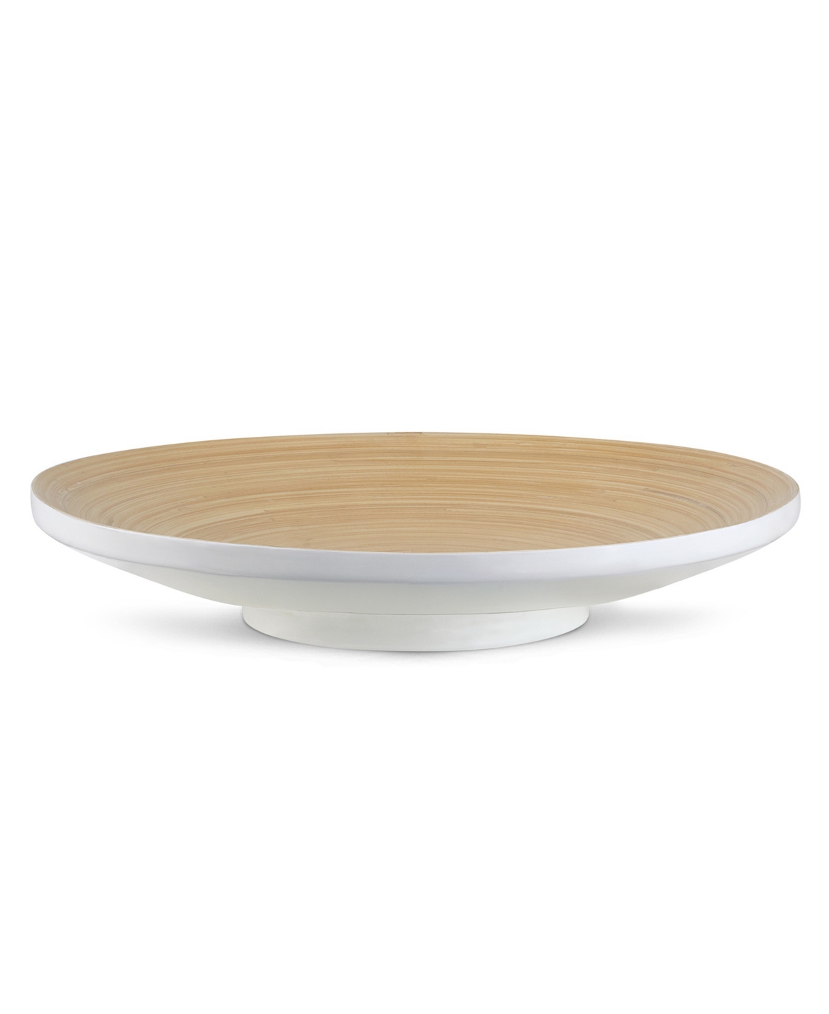 Joyce Chen Lexa Collection 12" Footed Plate In White