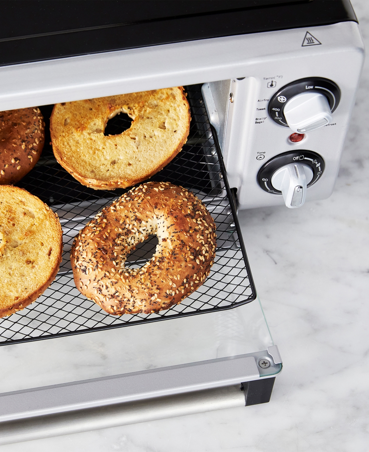 Greenlife 7.9" Air Fry Toaster Oven In Silver