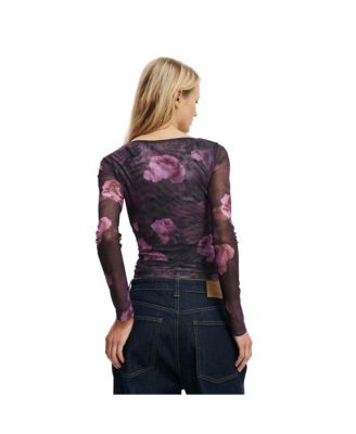 Women's Ashley Mesh Long Sleeve Top