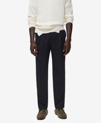MANGO - Men's Fluid Straight-Leg Pants
