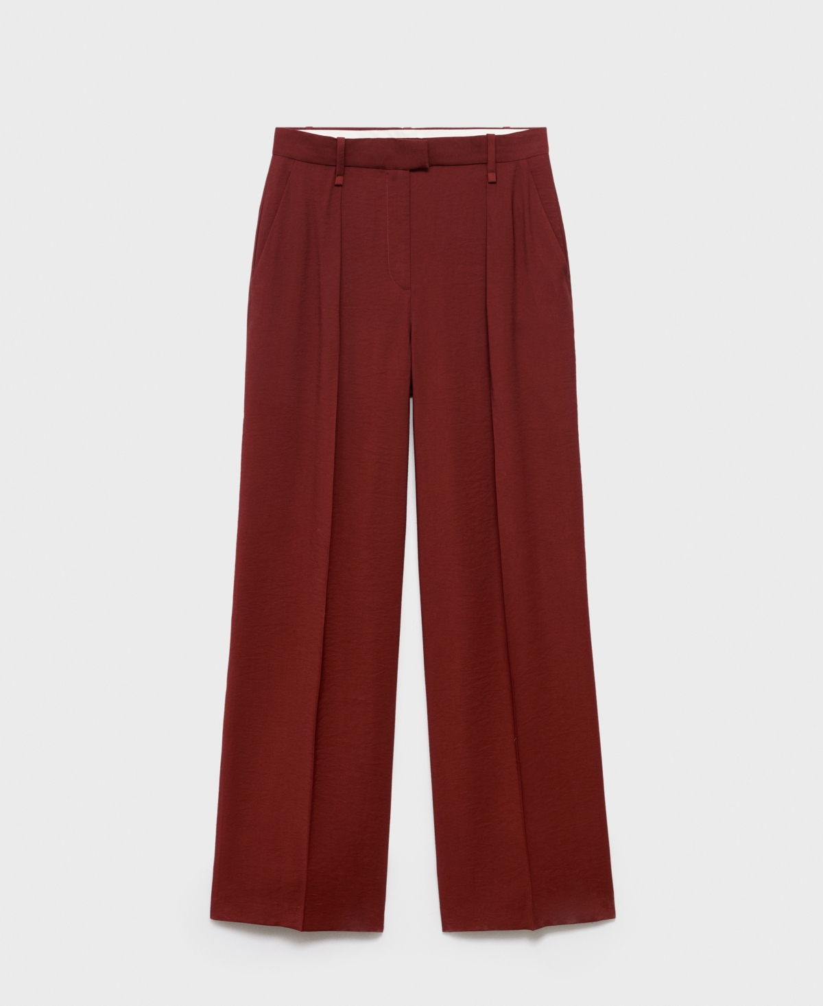 Mango Women's Straight-Fit Pleated Pants