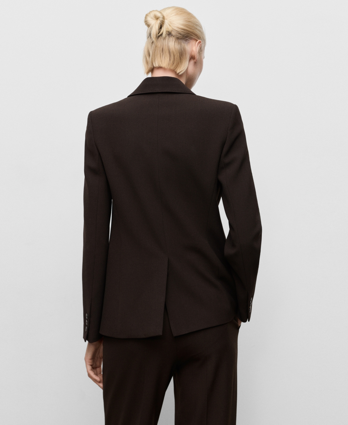 Mango Women's Straight-Fit Suit Jacket