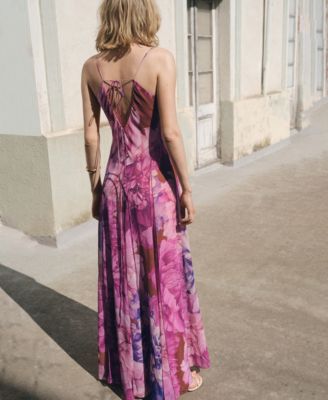 Women's Floral Godet Dress