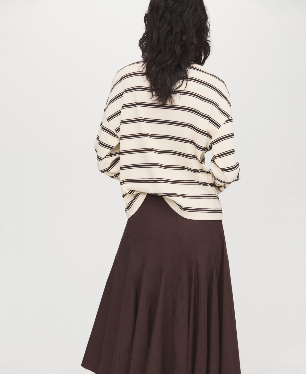 Mango Women's Striped Cotton-Blend Sweater