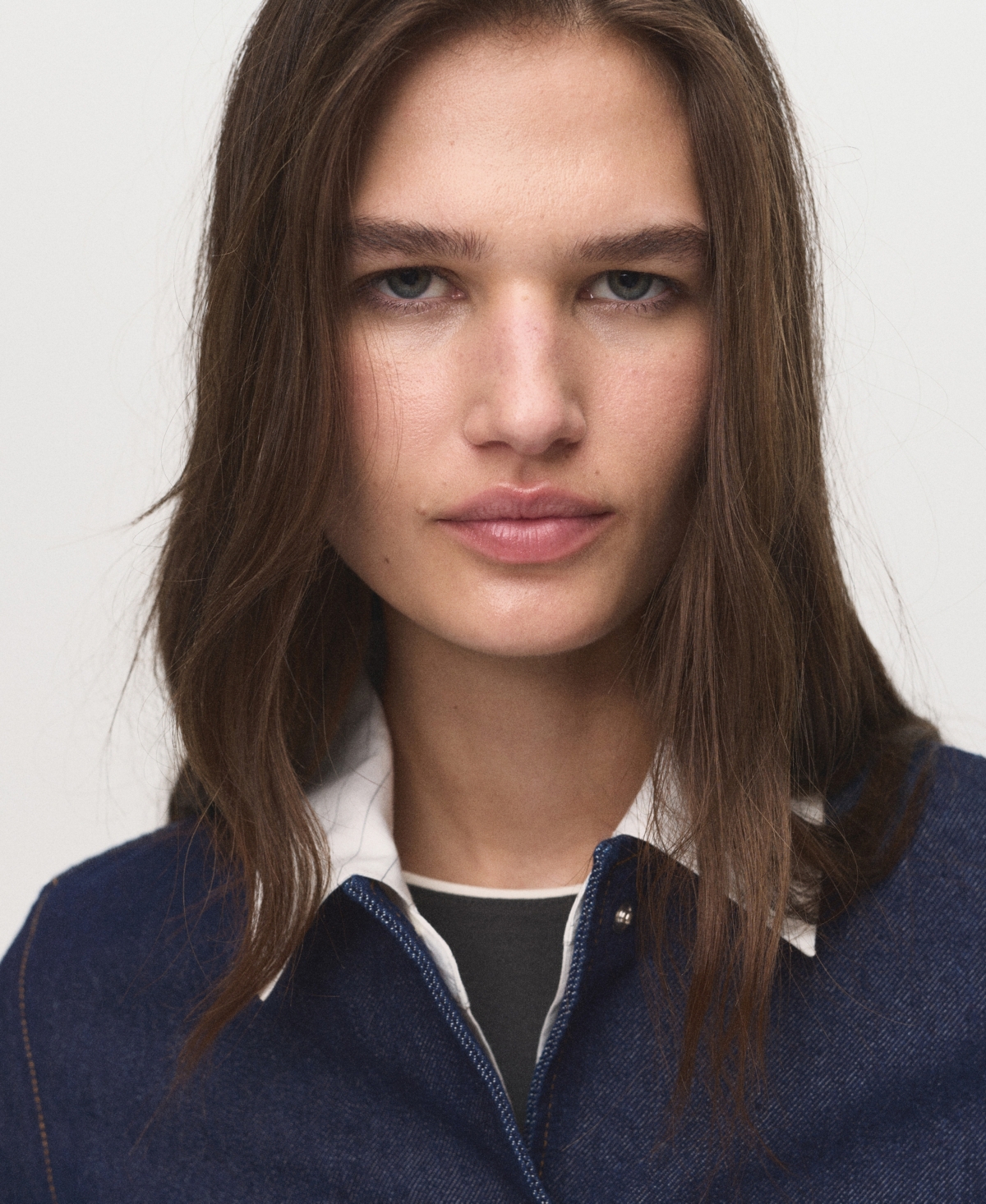 Mango Women's Denim Crop Jacket In Blue