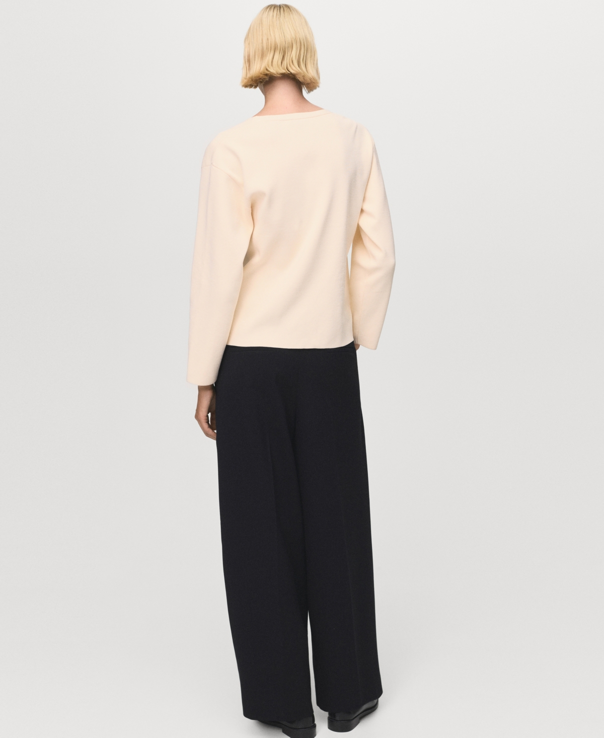 Mango Veste En Maille Boutons Bijoux Écru - Femme - Xl -  In Neutral