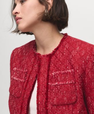 Women's Frayed Ends Tweed Jacket
