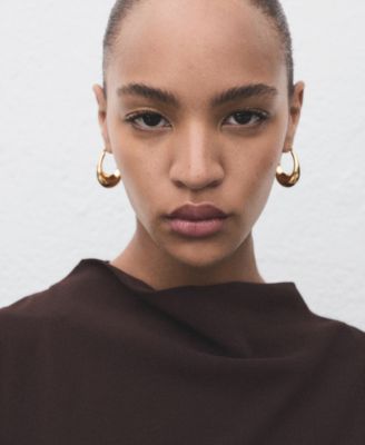 Women's Draped Collar Short Dress