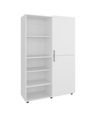Brewster Wardrobe, 2 Doors, 6 Legs, 5 Shelves