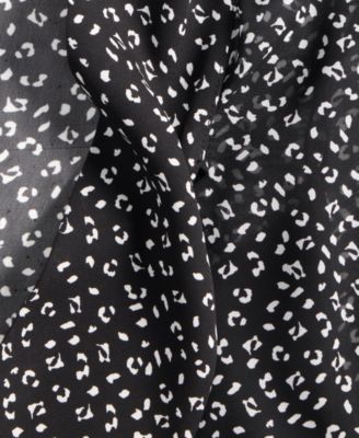 Women's Long-Sleeve Tie-Neck Blouse