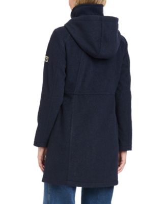 Women's Zip Front Walker Coat With Detachable Hood