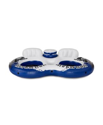 River Run 2 Person  Inflatable Tube Raft Float with Cooler for Pool & Lake