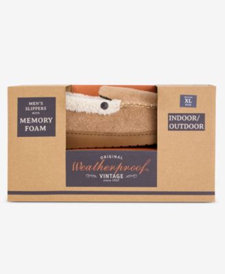 Men's Venetian Contrast-Stitch Moccasin Slippers