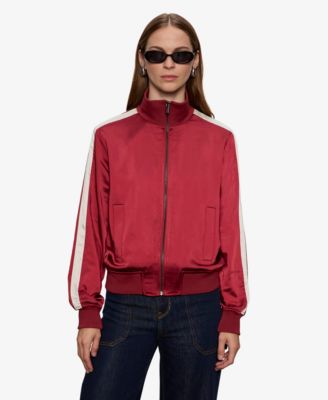 Women's Long Sleeve Satin Track Jacket