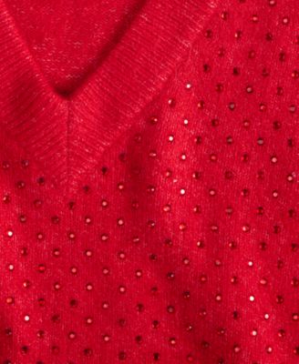 Women's Rhinestone Embellished Sweater, Macy's Exclusive
