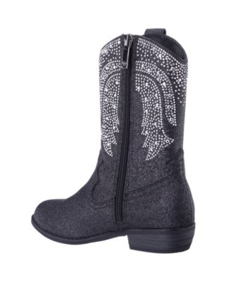 Girls' 9-12 Hawley Glitter Side Zip Cowboy Boots