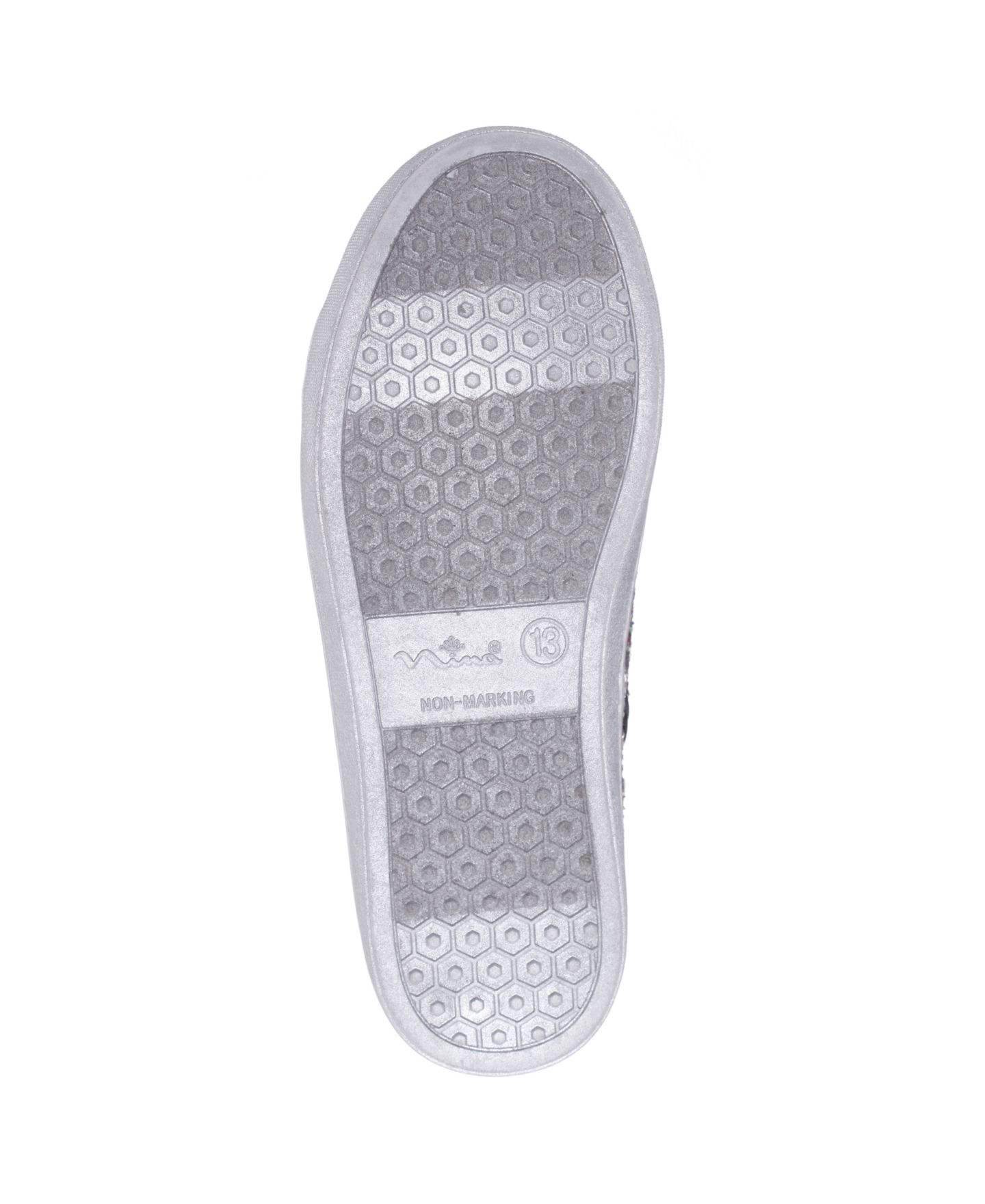 Кроссовки Nina Cass Little Glitter High Top Sneakers для девочек, цвет: Чёрный — фото 8