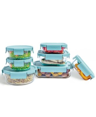 Leak-Proof 14-Pc. Glass Food Storage Set